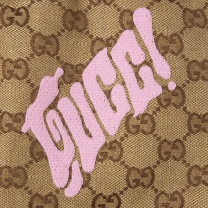 GUCCI - Short en toile en mélange de lin avec broderie