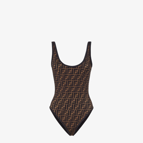 Fendi - Maillot de bain réversible en Lycra® Marron