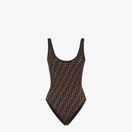 Fendi - Maillot de bain réversible en Lycra® Marron