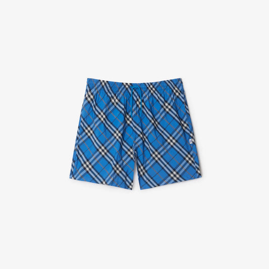 Burberry - Short de bain Check Hyacinth