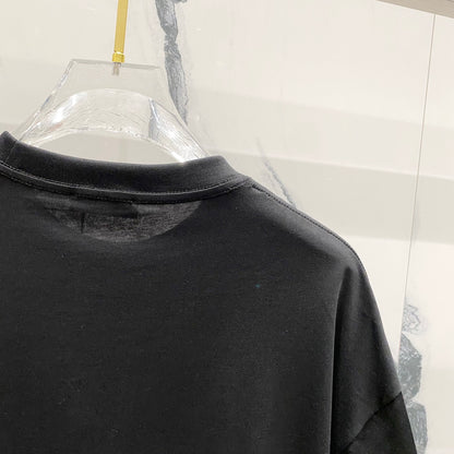 Balmain - T-shirt avec logo imprimé en relief Noir