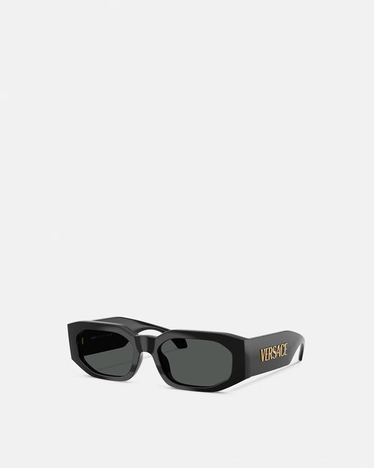 Versace - Lunettes De Soleil Rectangulaires Noir