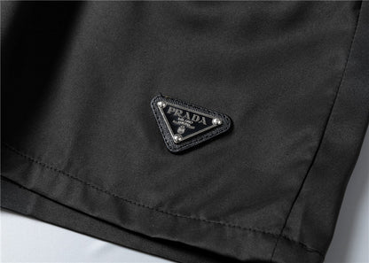 Prada - Short De Bain Prada Essentiel Rouge / Kaki / Noir /Blanc