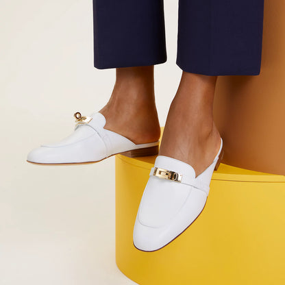 Hermès - Mules Oz Blanc II