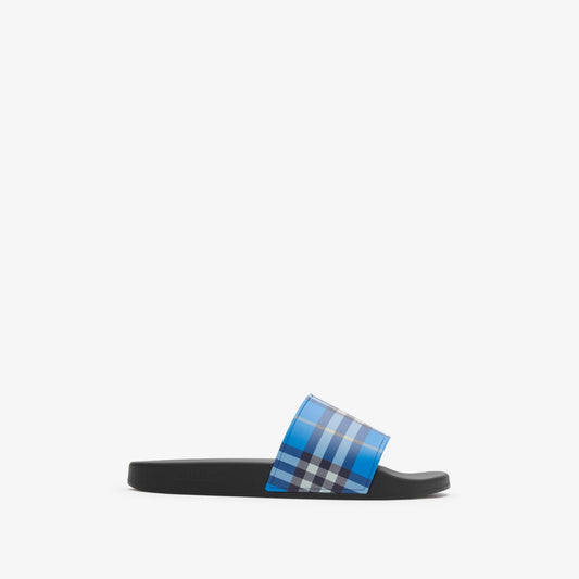 Burberry - Claquettes Check Hyacinth
