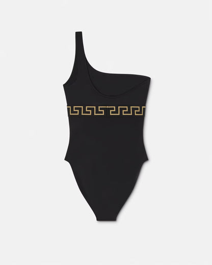 Versace - Maillot de bain une pièce à bordure Greca Noir II