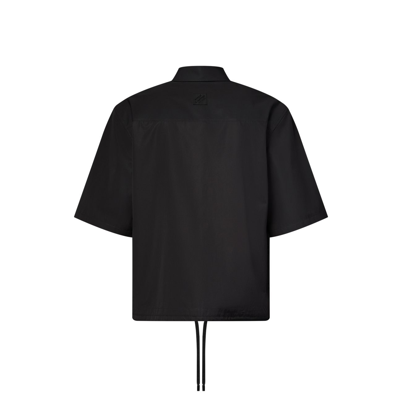Louis Vuitton - Chemise à manches courtes brodée de fleurs monogrammes Noir