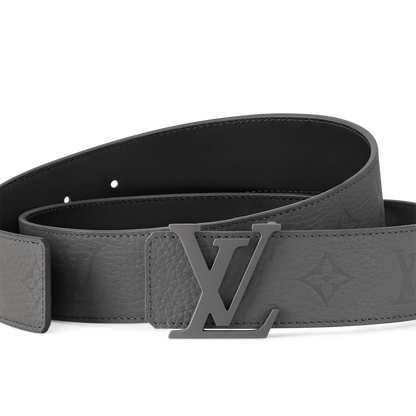 Louis Vuitton - Ceinture LV Taurillon 40 mm réversible Dark Grey