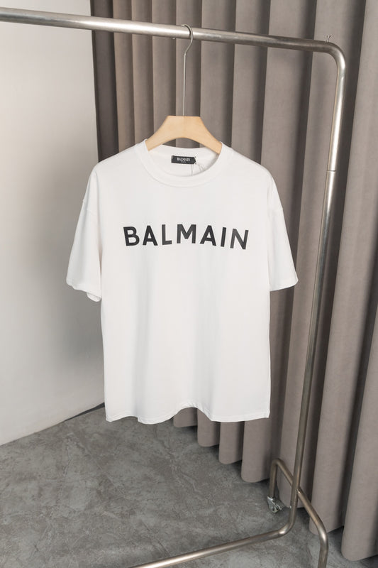 Balmain - T-shirt avec logo Blanc