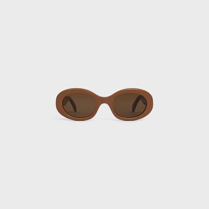 Celine - Lunettes De Soleil Triomphe 01 en Acétate Camel