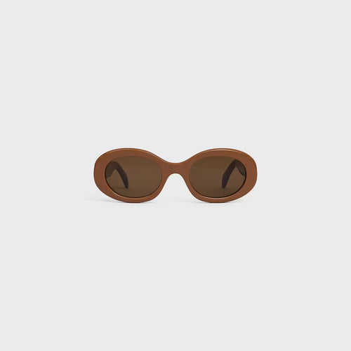 Celine - Lunettes De Soleil Triomphe 01 en Acétate Camel