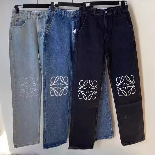 Loewe - Jeans Femme avec Logo brodé (3 coloris)