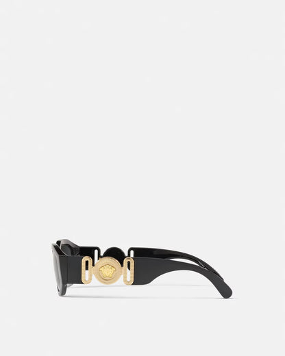 Versace - Lunettes De Soleil Médusa Biggie Noir / Or