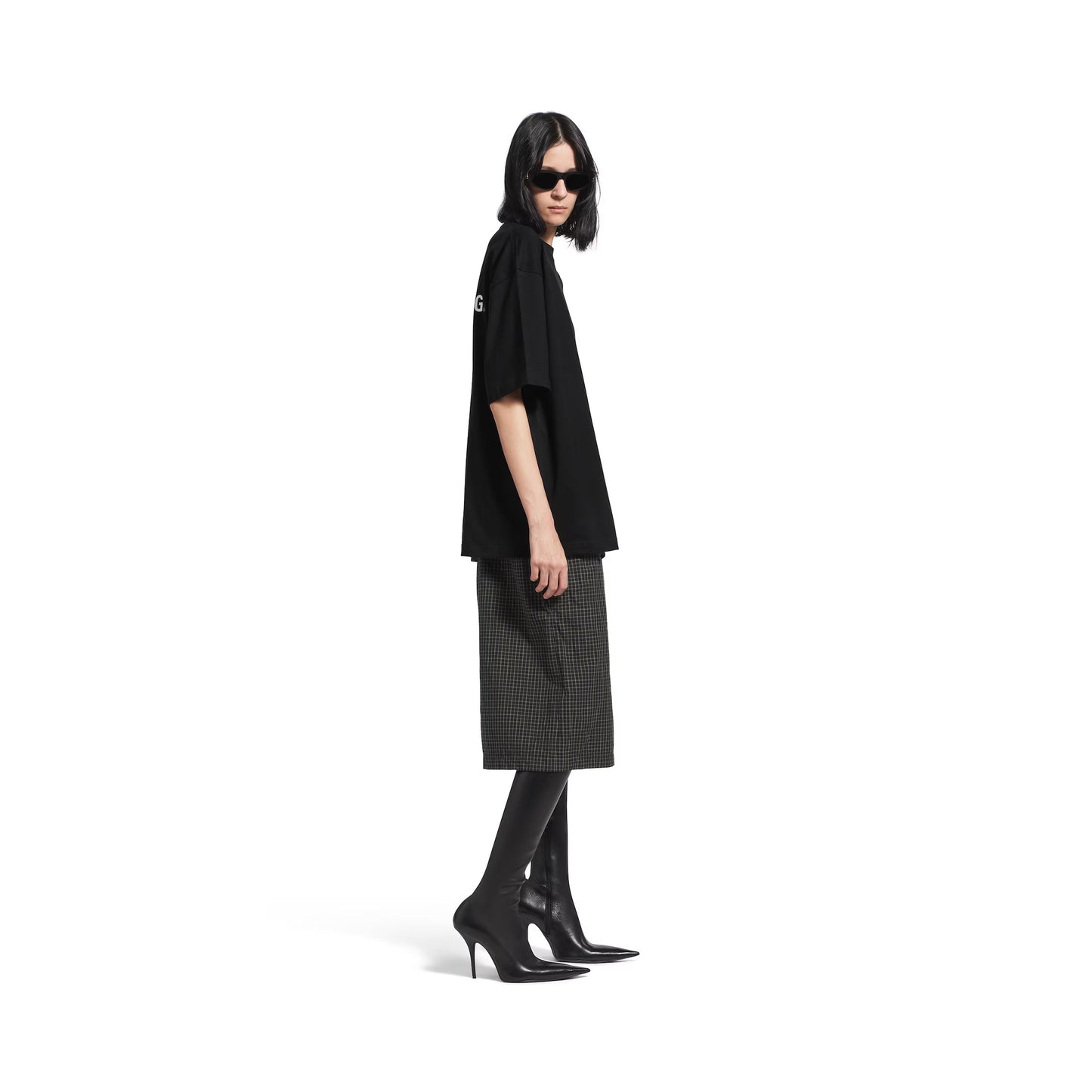 Balenciaga - T-SHIRT BALENCIAGA BACK FIT MEDIUM NOIR