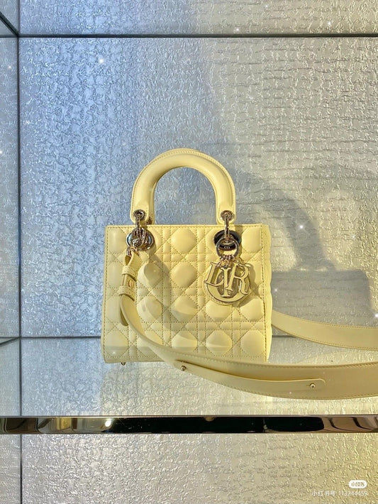 Dior - Sacs Lady Dior Moyen Jaune