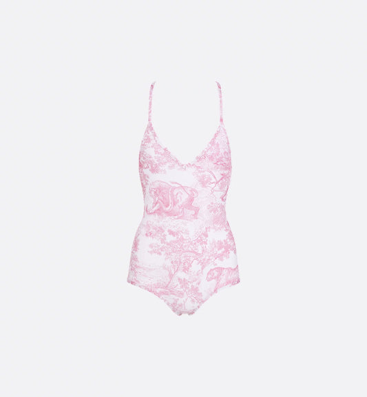Dior - Maillot de bain une pièce Dioriviera Rose Fleur de cerisier