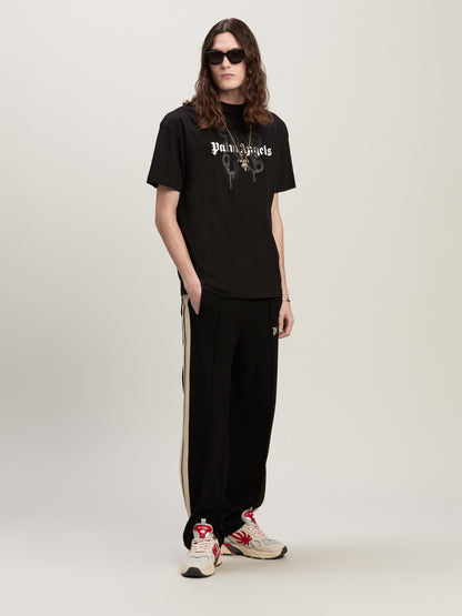 Palm Angels - T-shirt Monogram Spray City Paris Noir