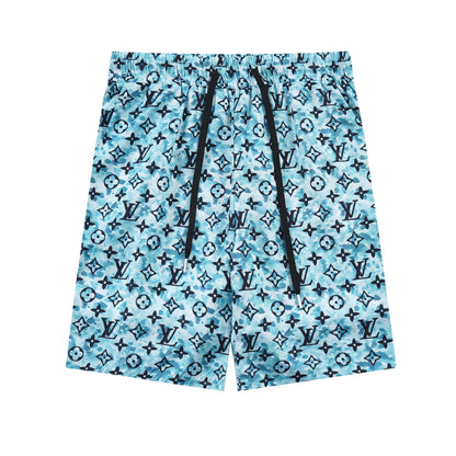 Louis Vuitton - Ensemble Chemise + Short Monogramme LV Bleu Turquoise