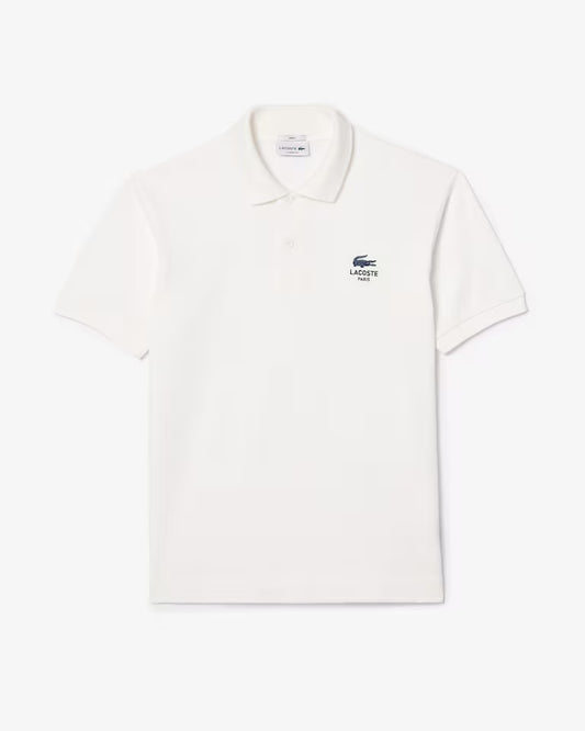 Lacoste - Polo L.12.12 classic fit imprimé signature Blanc
