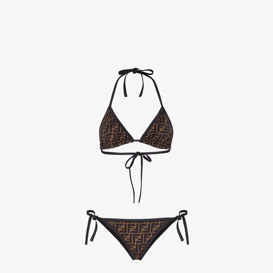 Fendi - Bikini en Lycra® Marron