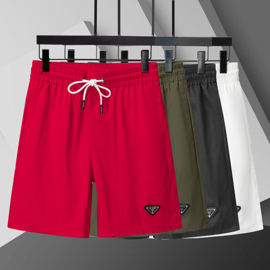 Prada - Short De Bain Prada Essentiel Rouge / Kaki / Noir /Blanc