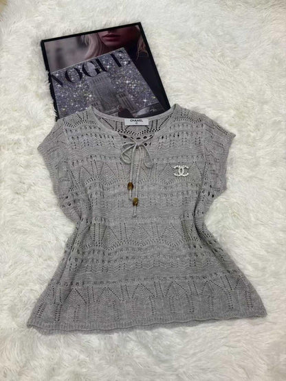 Chanel - T-shirt Gris/Rose/Jaune/Bleu