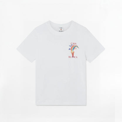 Casablanca - T-shirt Nature's Teacher Blanc