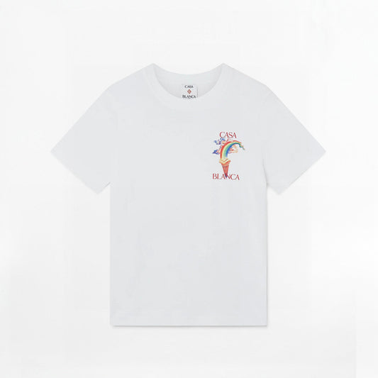Casablanca - T-shirt Nature's Teacher Blanc