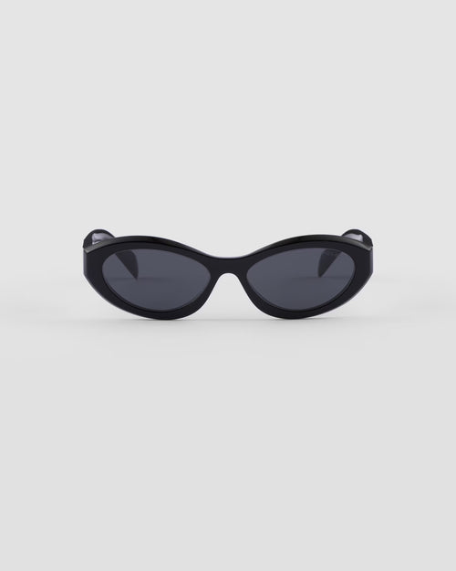 Prada - Lunettes De Soleil Prada Symbole Fines Verres Gris Ardoise