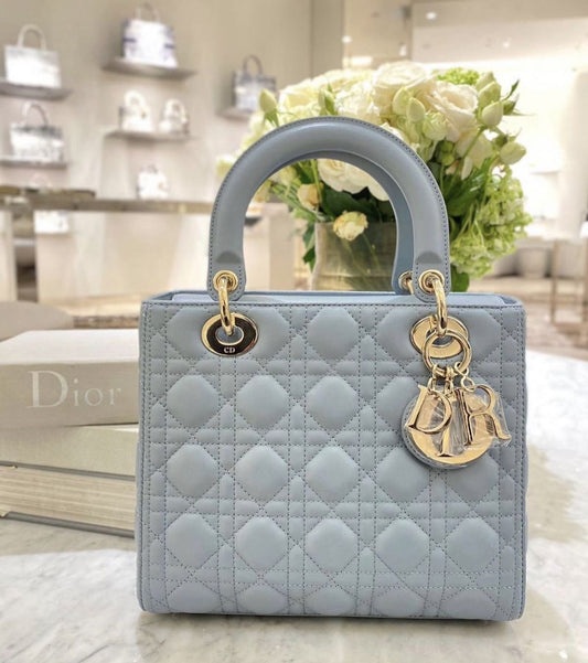 Dior - Sacs Lady Dior Grand Gris