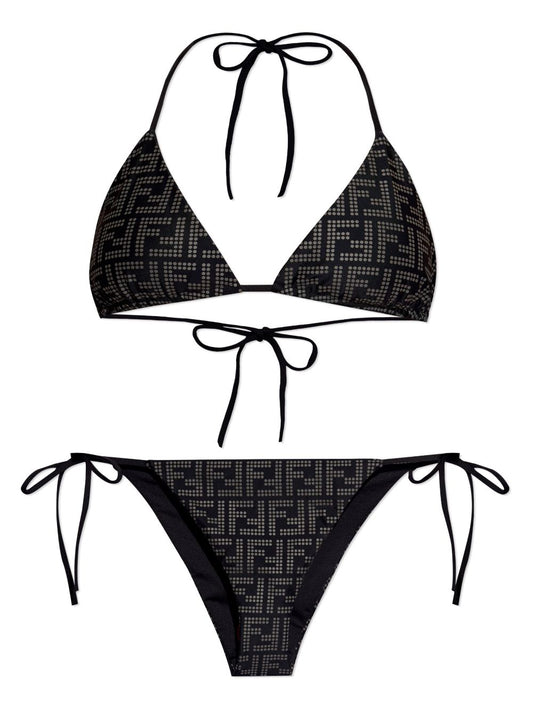 Fendi - Bikini triangle Fendi FF Noir