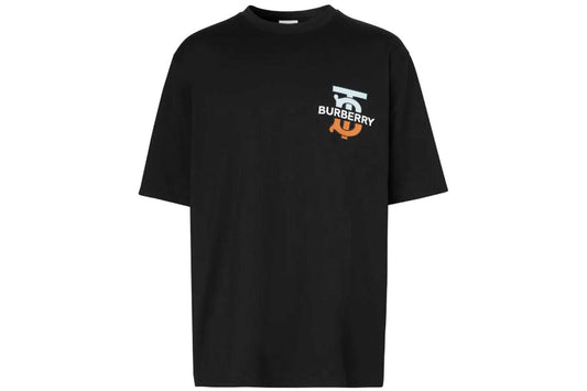 Burberry - T-shirt motif monogramme Noir