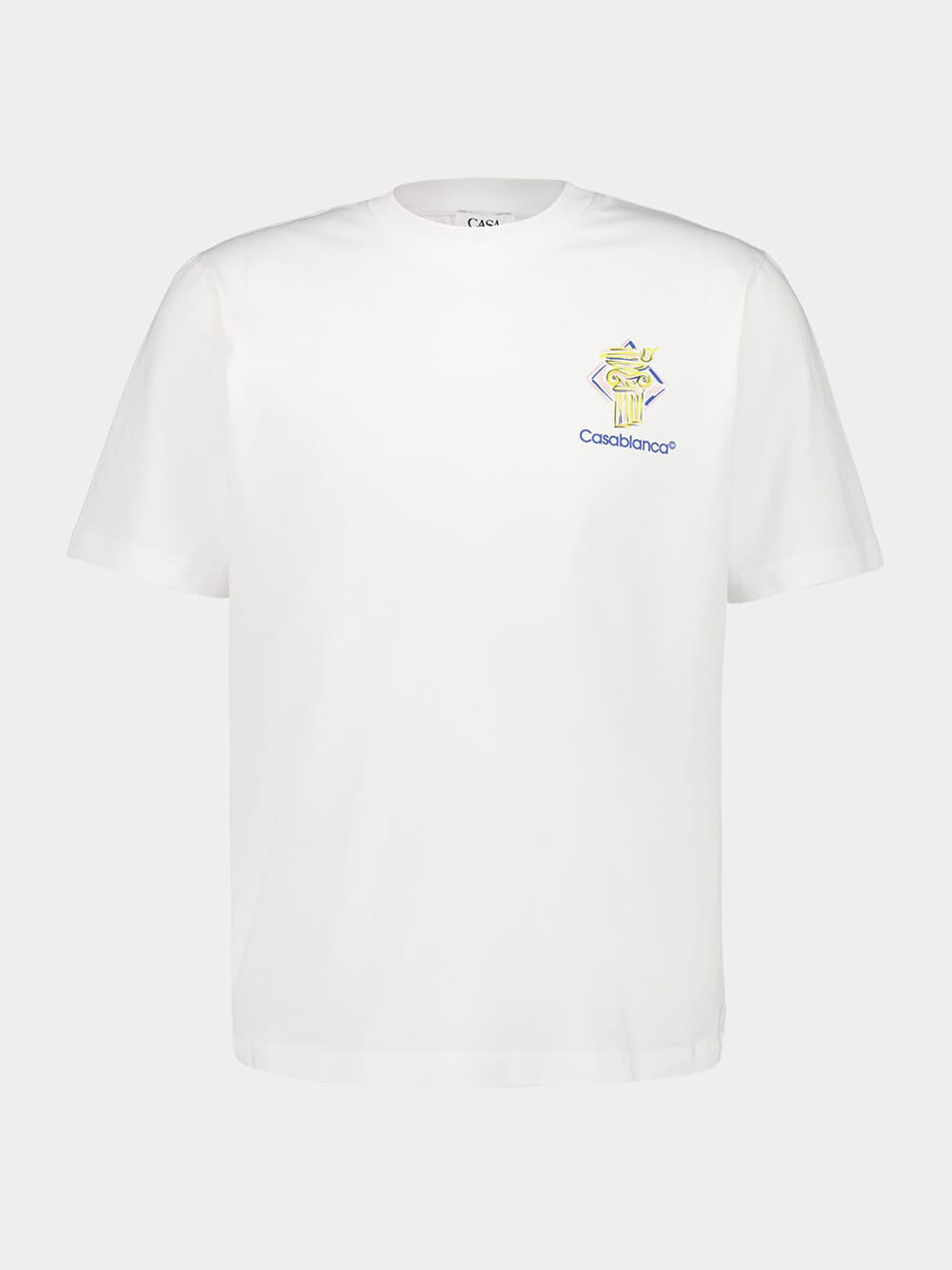 Casablanca - T-shirt Diamond Column Blanc