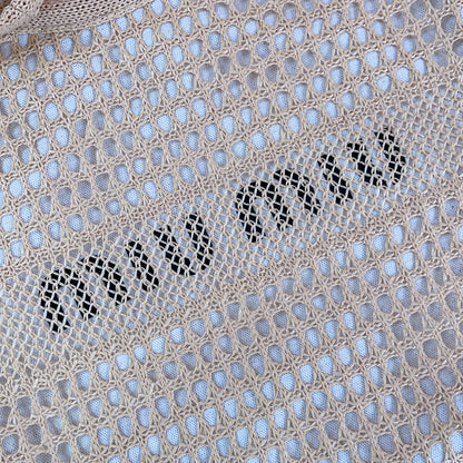 Miumiu - IVY raffia-effect and linen bag