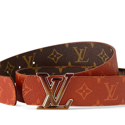 Louis Vuitton - Ceinture LV Dimension Sunset 40 mm réversible Marron