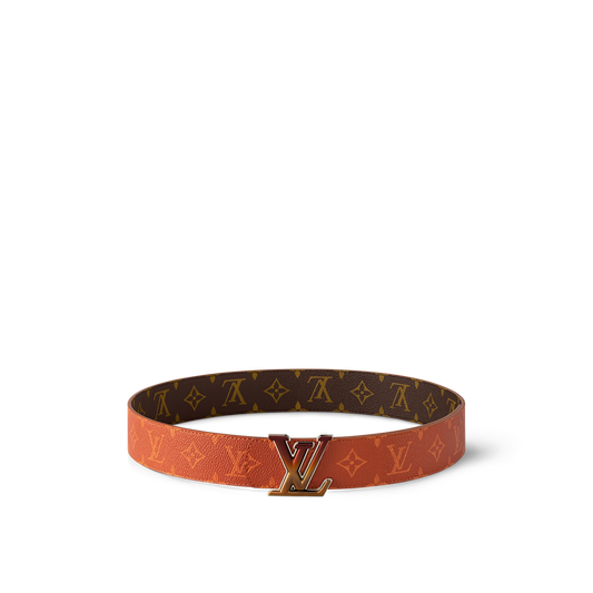 Louis Vuitton - Ceinture LV Dimension Sunset 40 mm réversible Marron