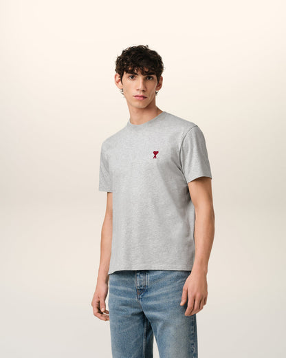 Ami - T-shirt Patch Ami De Cœur en coton Gris