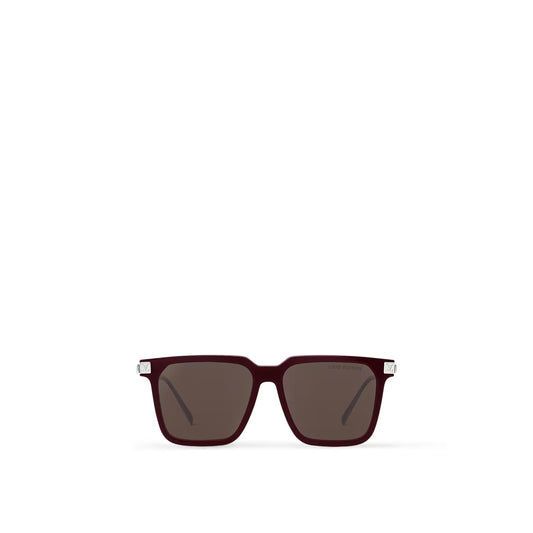 Louis Vuitton - Lunettes de soleil carrées LV Rise Burgundy