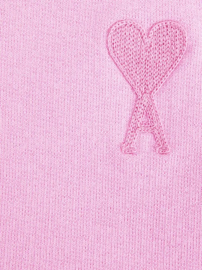 Ami - Short de sport à logo brodé Rose