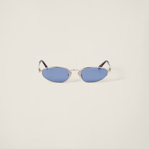 Miu Miu - Lunettes de soleil Logo Verres Indigo