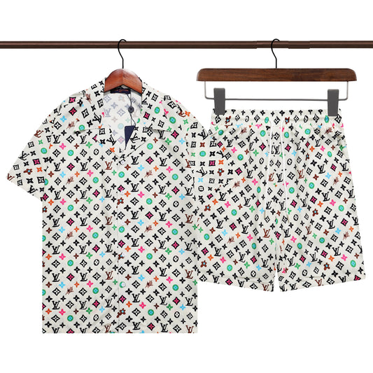 Louis Vuitton - Ensemble Chemise + Short Monogramme Multicolore