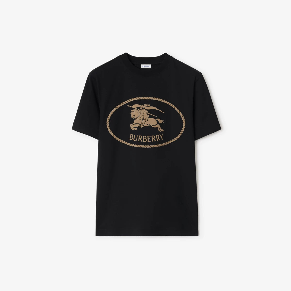 Burberry - T-shirt en coton Knight Noir