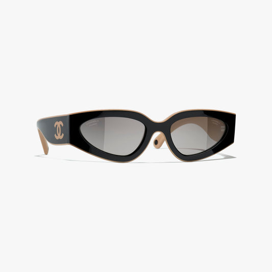 Chanel - Lunettes de soleil de Chat Noir & Beige