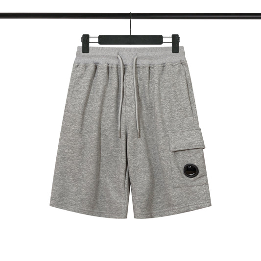C.P Company - Shorts en coton avec poche latérale - Gris