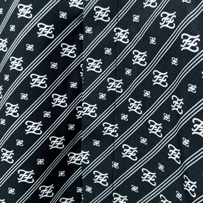 Fendi - Chemise à Manches Longues avec Motif Monogramme Noir/Blanc