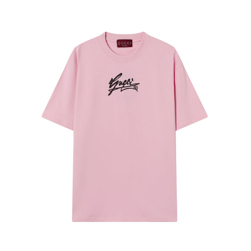 Gucci - T-shirt avec logo Gucci 1921 - Rose