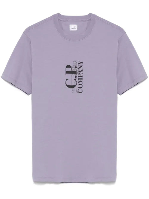 C.P Company - T-shirt à logo imprimé Mauve