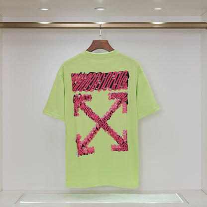 OFF-WHITE - T-shirt avec logo et design graphique rose au dos Jaune