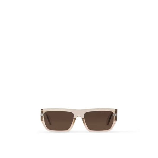 Louis Vuitton - Lunettes de soleil carrées basses LV Flower Marron