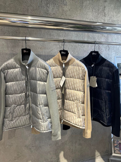 Dior - Veste monogramme Gris/Beige/Noir